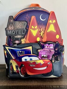 Loungefly Disney Pixar Cars Halloween Costumes Glow-in-the-Dark Mini Backpack